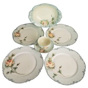 Haviland‎ France L.M. Baringer Hand Painted Floral Porcelain Dish Lot
